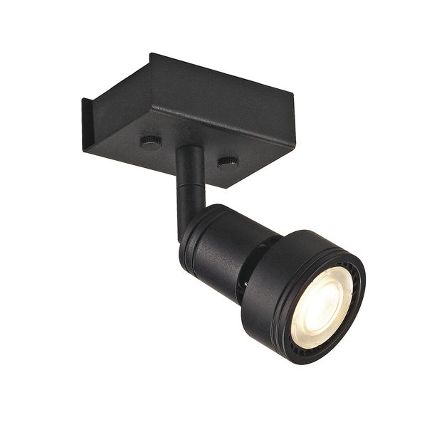 PURI 1 ceiling light, matt black, GU10, max. 50W image 4