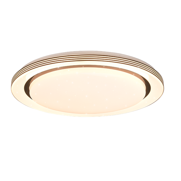 Atria LED ceiling lamp 48 cm matt black image 1