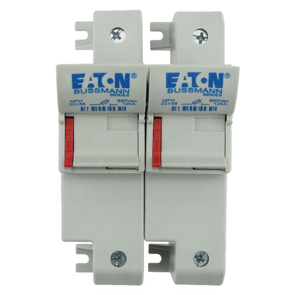 Fuse-holder, low voltage, 125 A, AC 690 V, 22 x 58 mm, 2P, IEC, UL image 16