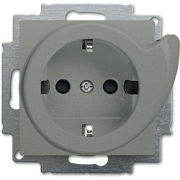 20 EUCBDR-803 CoverPlates (partly incl. Insert) Busch-axcent®, solo® grey metallic image 1
