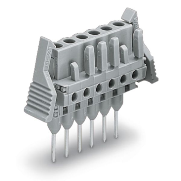 Female connector for rail-mount terminal blocks 0.6 x 1 mm pins straig image 3