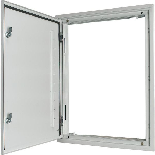 3-component flush-mounting door frame with door, open air, double-bit lock, IP43, HxW=460x400mm image 2