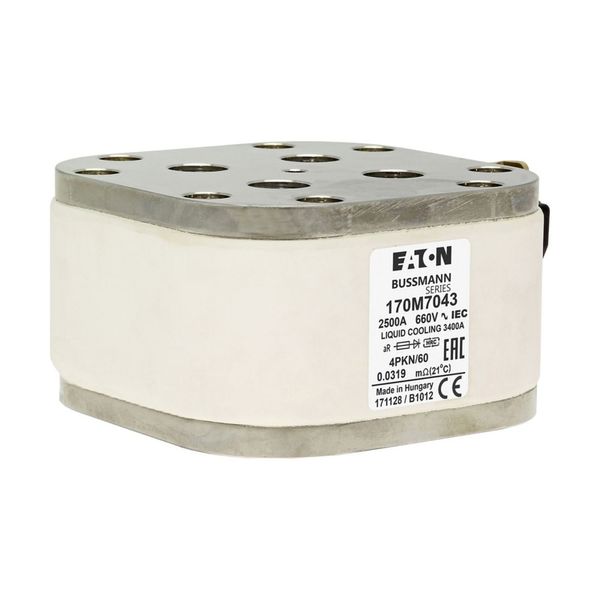 Fuse-link, high speed, 2500 A, AC 660 V, size 4, 120 x 105 x 59 mm, aR, IEC, single indicator image 24