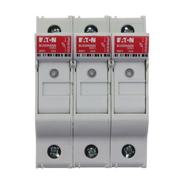 Fuse-holder, low voltage, 32 A, AC 690 V, 10 x 38 mm, 4P, UL, IEC, with indicator image 8