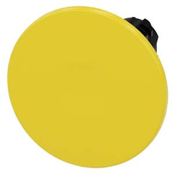 Mushroom pushbutton, 22 mm, round, plastic, yellow, 60 mm, momentary 3SU1000-1CD30-0AA0-Z Y15 image 1