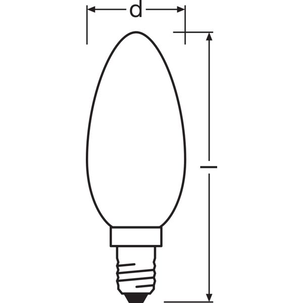 LED CLASSIC B DIM P 4.8W 827 Frosted E14 image 6