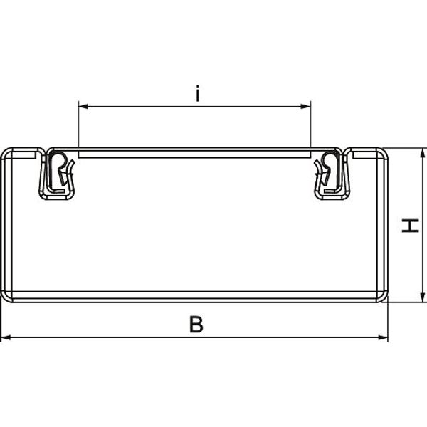 PLM D 0410 FS Installation duct metal with fire protection mesh 40x100x2000 image 2