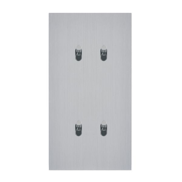 Art d'Arnould Epure universe four two-way switch or switch - brushed steel image 1