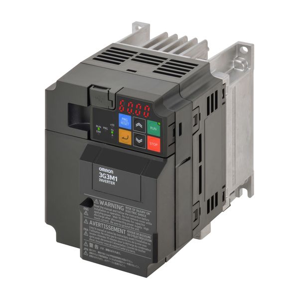 M1 AC Drive, 1.5/2.2 kW (HD/ND), 8.0/9.6 A (HD/ND), 200 VAC, 1~ input, image 1