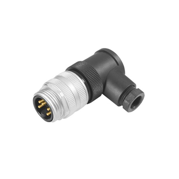 Round plug (field customisable), pin, 90&deg;, Screw connection, 7/8", image 2