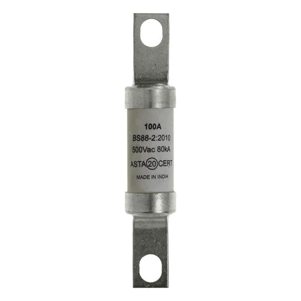 Fuse-link, LV, 100 A, AC 500 V, BS88/A4, 25 x 110 mm, gL/gG, BS image 19