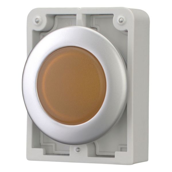 Indicator light, RMQ-Titan, Flat, orange, Metal bezel image 5