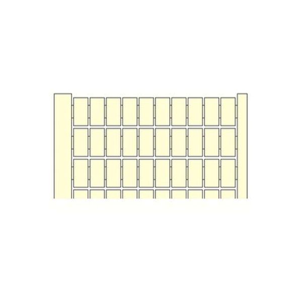 RC 510 JAUNE, TERMINAL BLOCK MARKER, BLANK CARD, YELLOW, POLYAMIDE, 5MM SPACING image 1