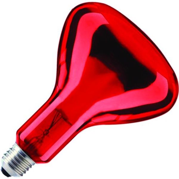 Infrared E27 Reflector R95x130 230V 100W 5Khrs Red glass image 1