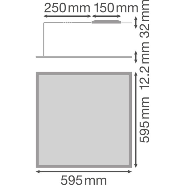 PANEL 600 IP54 36 W 3000 K OP WT image 17