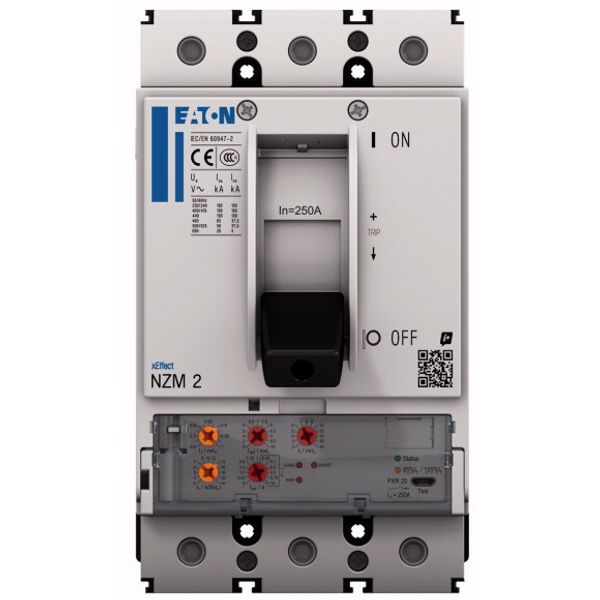 NZM2 PXR20 circuit breaker, 100A, 3p, box terminal image 1