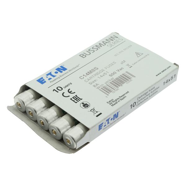 Fuse-link, LV, 8 A, AC 500 V, 14 x 51 mm, aM, IEC, with striker image 13