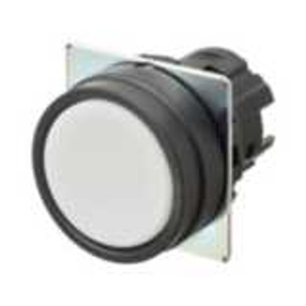 Pushbutton A22NZ 22 dia., bezel plastic, flat, momentary, cap color op image 3