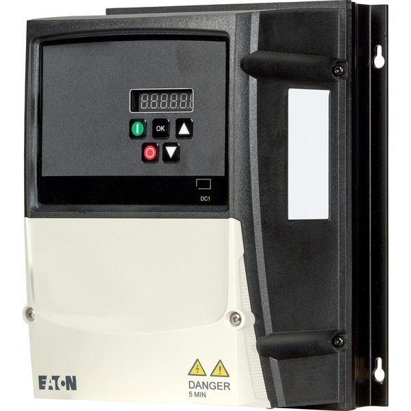 Variable frequency drive, 230 V AC, 3-phase, 7 A, 1.5 kW, IP66/NEMA 4X, Radio interference suppression filter, Brake chopper, 7-digital display assemb image 10