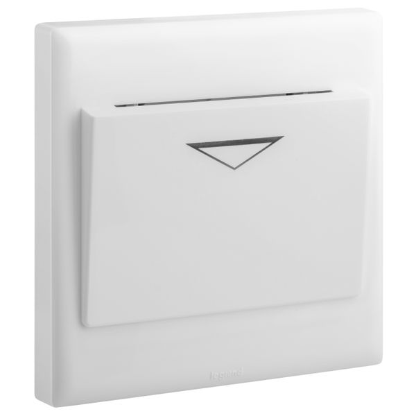 Key Card Switch - 16A 230V 50/60 HZ Card With Width MAX, 54 MM White, Legrand - ELOE image 1