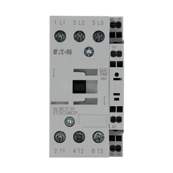Contactor, 3 pole, 380 V 400 V 7.5 kW, 1 NC, 230 V 50 Hz, 240 V 60 Hz, AC operation, Spring-loaded terminals image 13