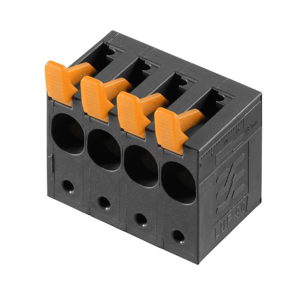 PCB terminal, 10.00 mm, Number of poles: 4, Conductor outlet direction image 1