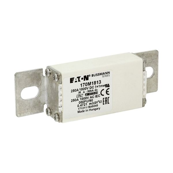 Fuse-link, high speed, 250 A, DC 1000 V, size 000, 24 x 36 x 115 mm, aR, IEC image 10