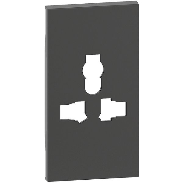 L.NOW-MULTISTANDARD SOCKET COVER 2M BLACK image 1