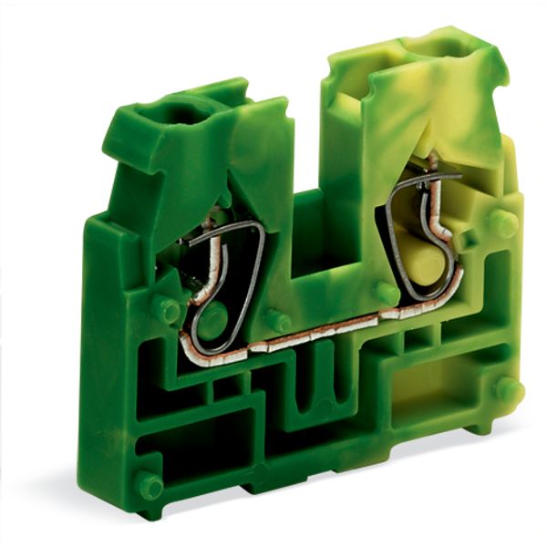 2-conductor end terminal block without push-buttons with fixing flange image 3