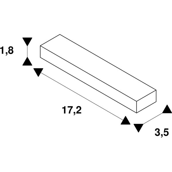Longitudinal connector for HV-track, black image 2