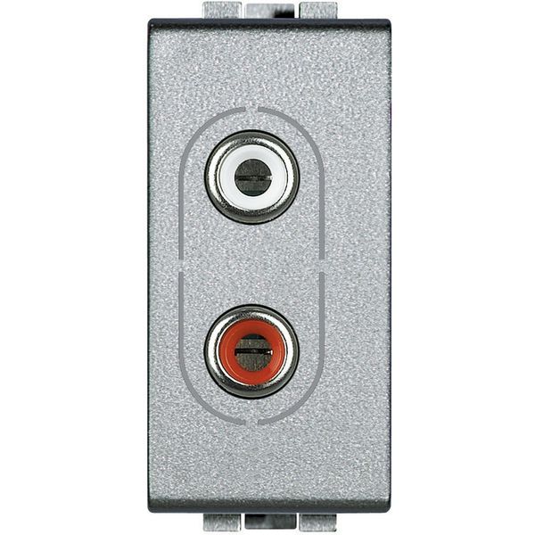 Double RCA socket LivingLight 1 module tech image 2