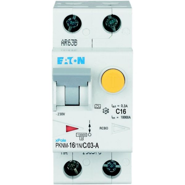 RCD/MCB combination, 16 A, 300 mA, MCB trip characteristic: C, 1p+N, RCD trip characteristic: A image 8