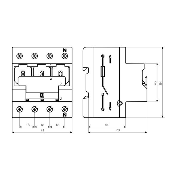 TYTAN T, D02 Fuse switch disconnector, 3+N, 63A image 10