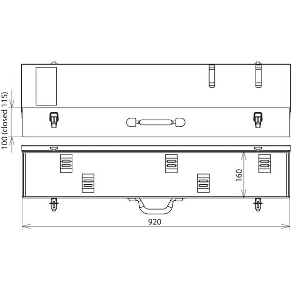 Steel plate case 920x160x100mm for PHE voltage detector image 2