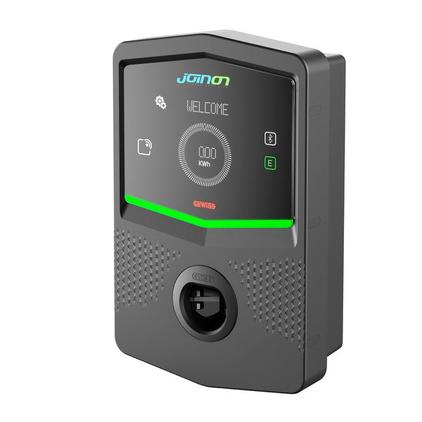 I-CON PREMIUM WALL BOX - WALL-MOUNTING CHARGING STATION - AUTOSTART DLM + BLUETOOTH - TYPE 2 VANDAL PROOF WITH SHUTTER - 7.4 KW - IP55 image 1