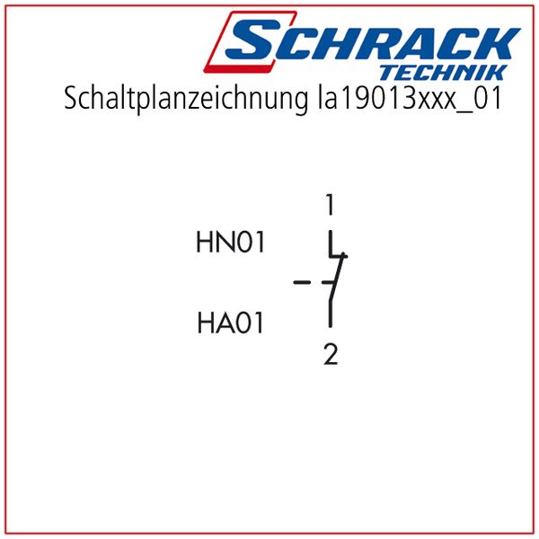 Auxiliary contact front 1NC, 3A  for LA2, LA3004-LA3115, LA4 image 3