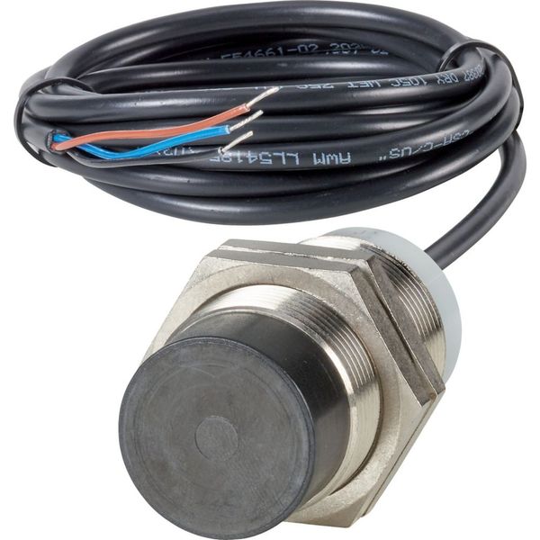 Proximity switch, E57P Performance Serie, 1 NC, 3-wire, 10 – 48 V DC, M30 x 1.5 mm, Sn= 15 mm, Non-flush, PNP, Stainless steel, 2 m connection cable image 2
