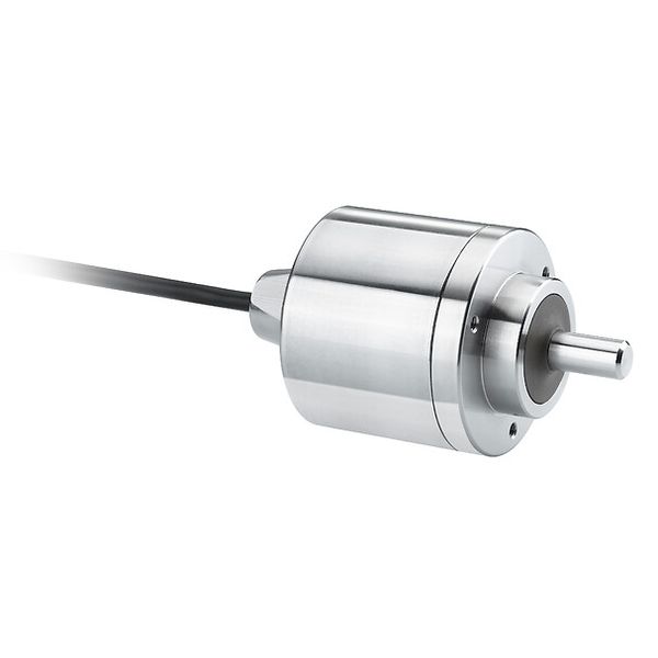 Absolute encoder Ø58 stainless steel - single turn - solid shaft 10mm - PP Gray image 1