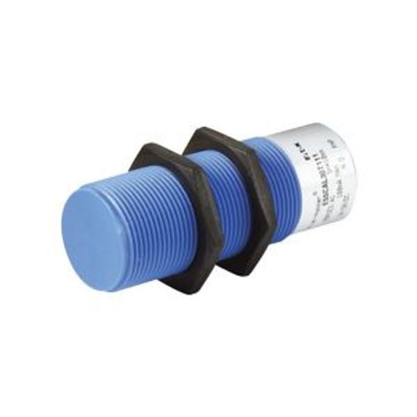 Proximity switch, capacitive, Sn=25mm, 1N/O, 3L, NPN, 10-30VDC, M30, insulated material, M12 image 2
