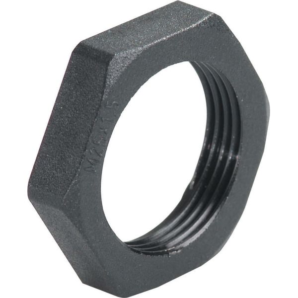 Lock nut polyamide Pg48 Black RAL 9005 image 1