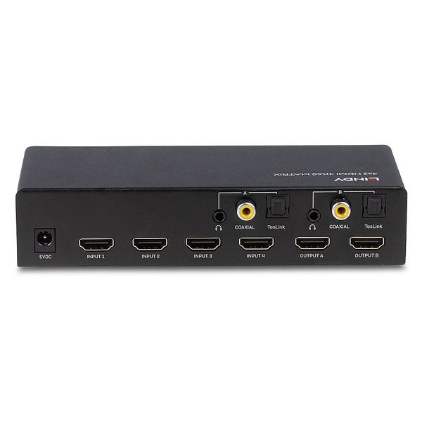 4x2 HDMI 4K60 Matrix Connect and switch between 4 HDMI® source devices and 2 HDMI® displays image 2