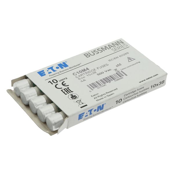 Fuse-link, LV, 4 A, AC 500 V, 10 x 38 mm, aM, IEC image 13