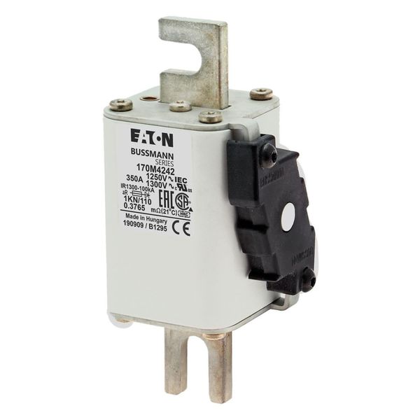 Fuse-link, high speed, 350 A, AC 1250 V, size 1, 53 x 69 x 138 mm, aR, DIN, IEC, single indicator image 7