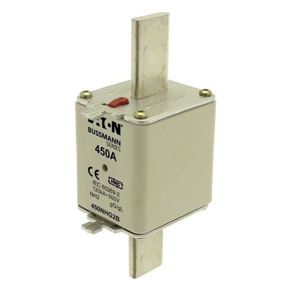 Fuse-link, low voltage, 450 A, AC 500 V, NH2, gL/gG, IEC, dual indicator image 14