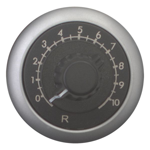 Potentiometer, Classical, M22, 22.5 mm, R 100 kΩ, P 0.5 W, Bezel: titanium image 6