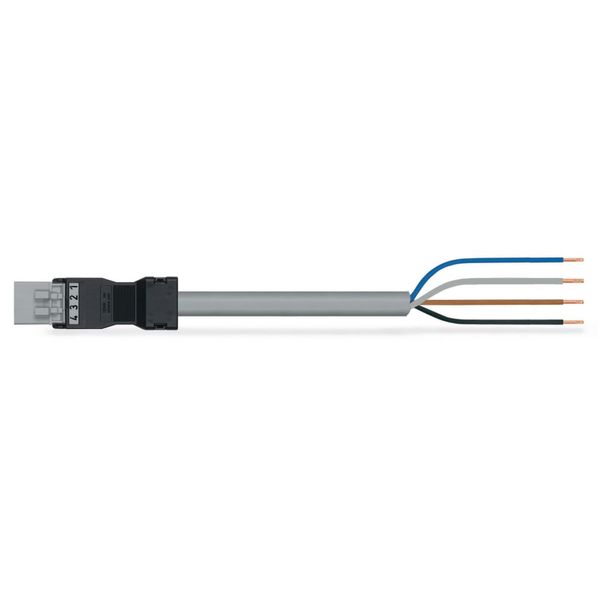 pre-assembled connecting cable Eca Plug/open-ended gray image 1