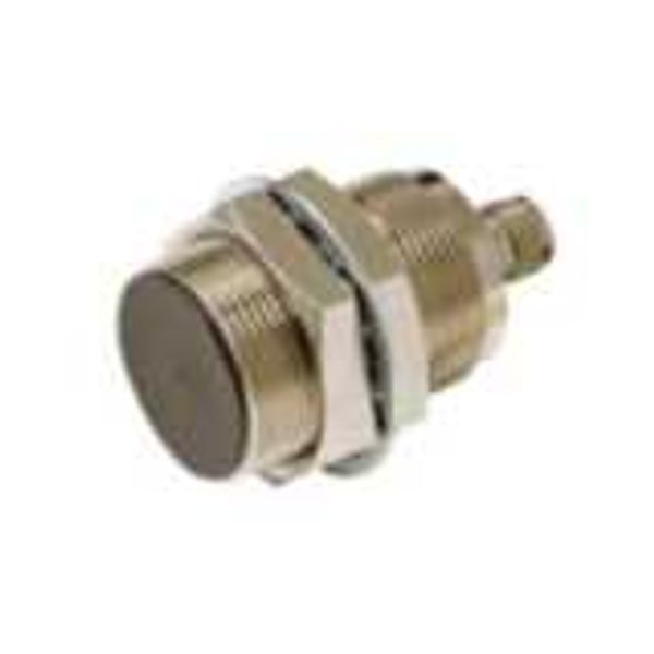 Proximity sensor, inductive, nickel-brass, short body, M30, shielded, image 1