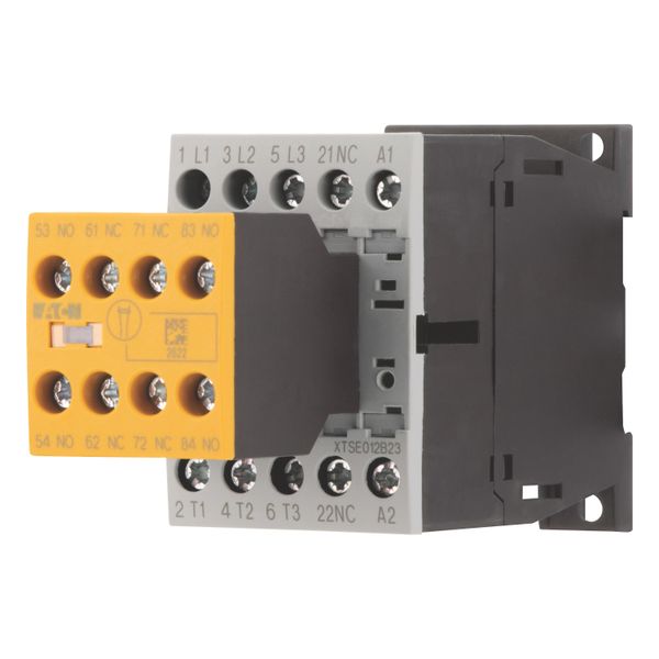 Safety contactor, 380 V 400 V: 5.5 kW, 2 N/O, 3 NC, 230 V 50 Hz, 240 V 60 Hz, AC operation, Screw terminals, with mirror contact. image 3