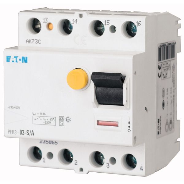 Residual current circuit breaker (RCCB), 100A, 4p, 300mA, type S/A image 1