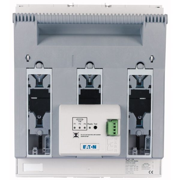 NH fuse-switch 3p flange connection M10 max. 300 mm², mounting plate, electronic fuse monitoring, NH3 image 2